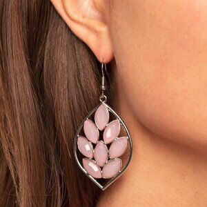 Paparazzi Jewelry Accessories - Glacial Glades - Pink Earrings - Vintage